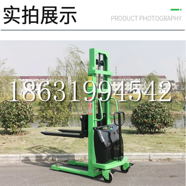 城关区电动叉车堆高车液压铲车电瓶1吨2吨站驾步行式小型全自动叉车